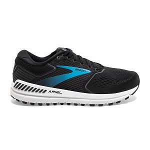 Brooks Ariel 20 Road Running Shoes - Womens, Black/Blue/White | IE-JYS314507